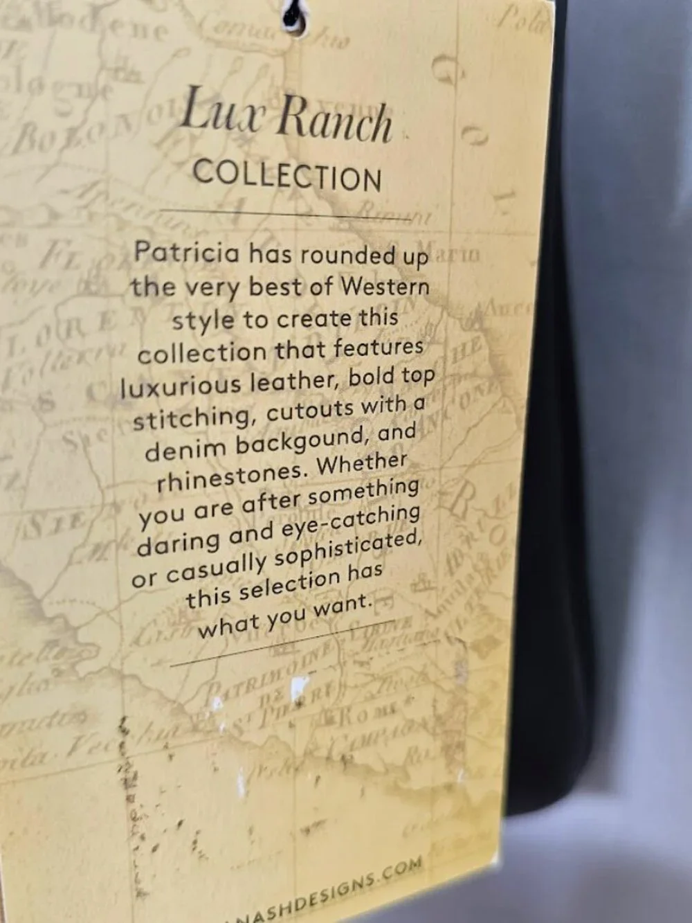 NWT PATRICIA NASH Maisie Crossbody BLACK LUX RANCH Montana Leather Collection - Picture 9 of 13